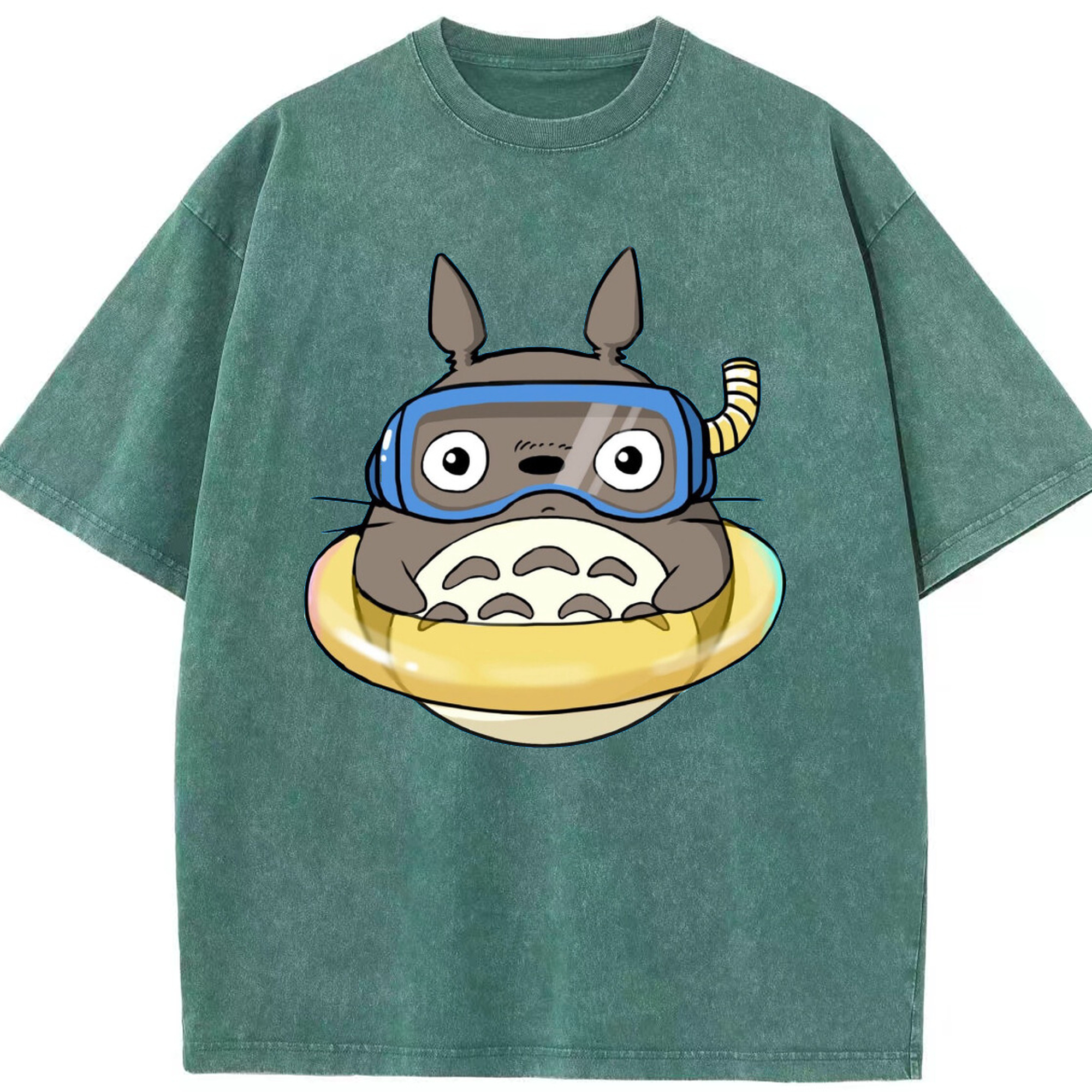 （画像用） となりのトトロ 草壁メイ 草壁サツキ My Neighbor Totoro Satsuki Kusakabe Mei Kusakabe 綿100% ヴィンテージ風 半袖Tシャツ（フロントプリント）